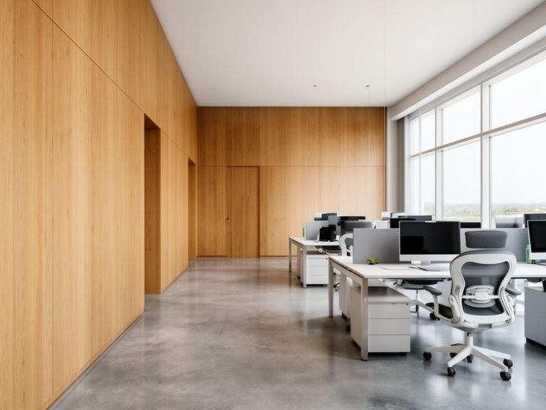Open-plan tech office fit-out in Cyberjaya with timber accents